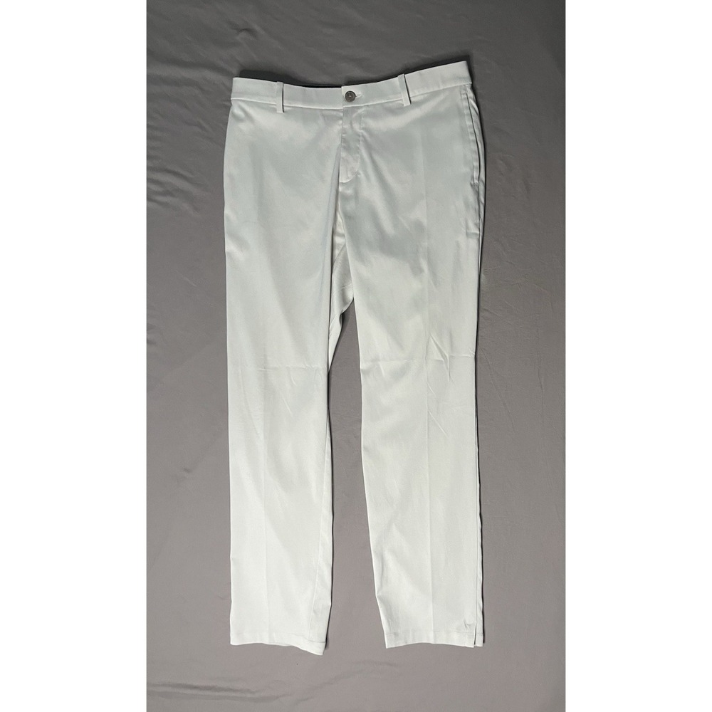 Nike Dri Fit Flex Core Golf Pants Men's 35x32 Beige Relaxed Fkar Front AJ5489